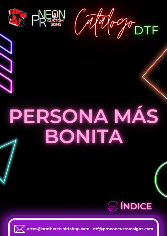 DTF Persona Más Bonita